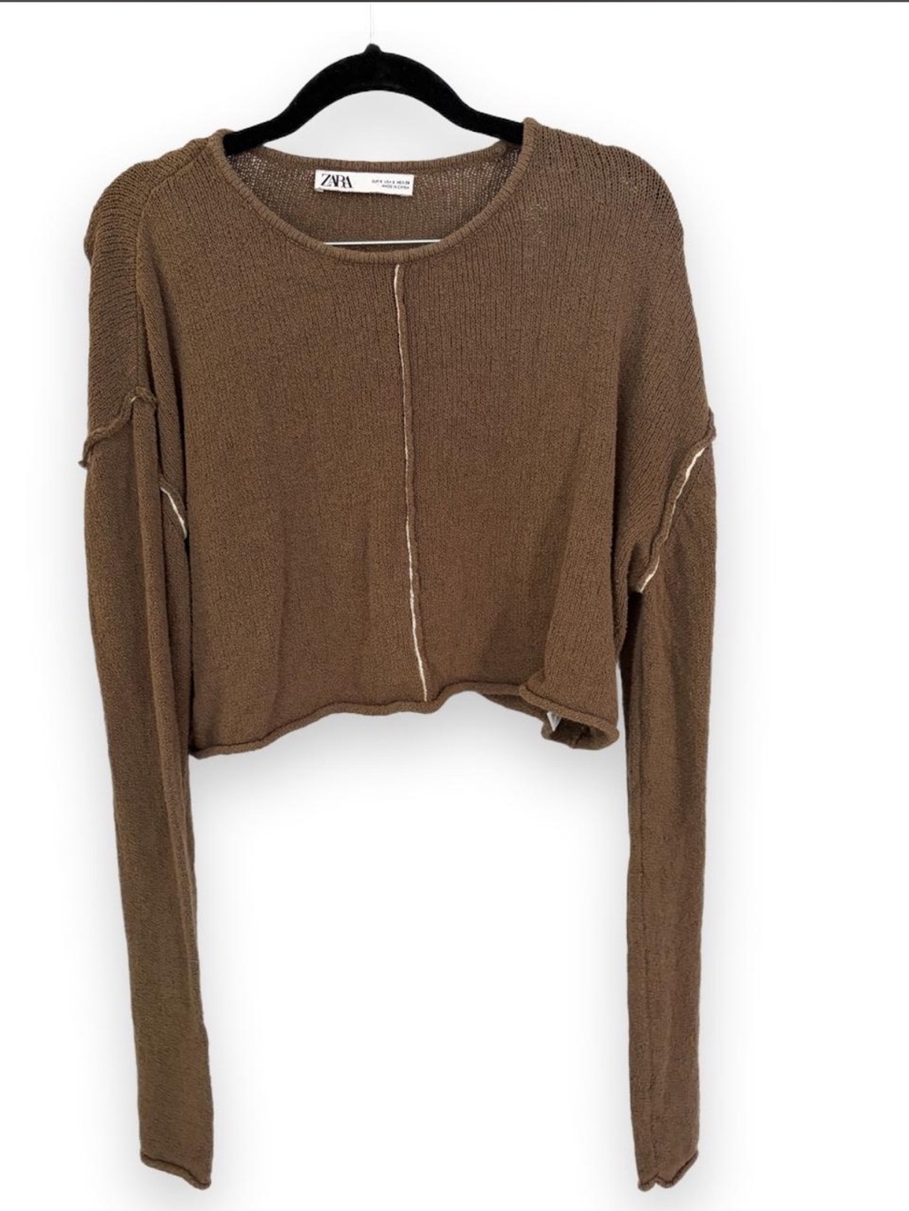 Zara Women's Crewneck Sweater in Green
